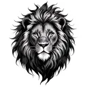 lion with ambition  tattoo design idea