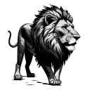 lion with ambition  tattoo design idea