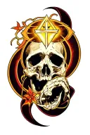 transition from Christianity to atheism tattoo design idea