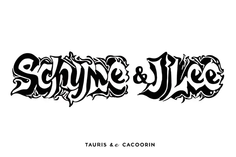 "Schyne&JLee" Taurus And Capricorn Combined tattoo design idea