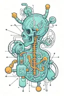 dopamine chemical formula tattoo design idea