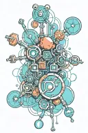 dopamine chemical formula tattoo design idea