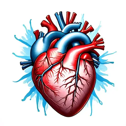 Heart surgery tattoo design idea
