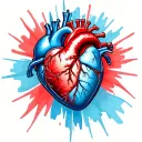 Heart surgery tattoo design idea