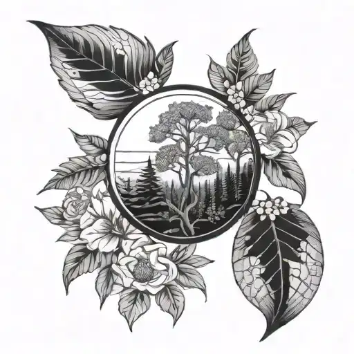 alternative nature  tattoo design idea