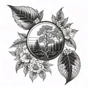 alternative nature  tattoo design idea