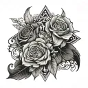 word Ambition tattoo design idea