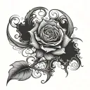 word Ambition tattoo design idea