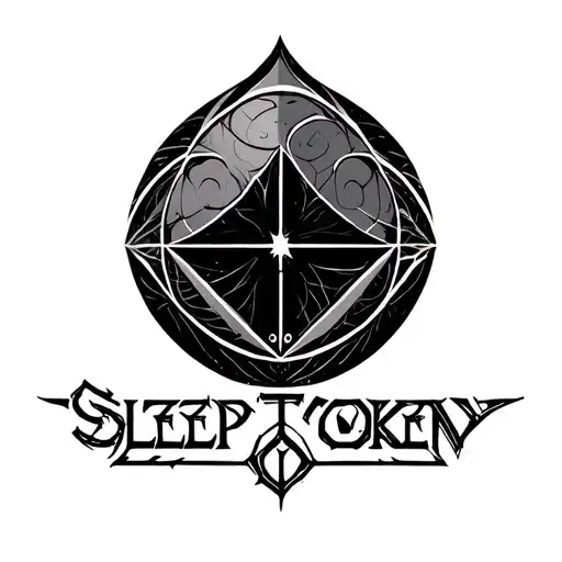 Euclidean geometry sleep token logo tattoo design idea