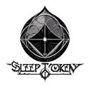 Euclidean geometry sleep token logo tattoo design idea