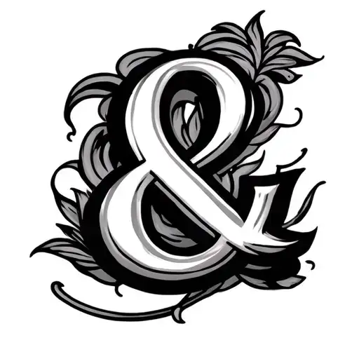 Ampersand tattoo design idea
