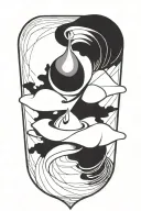 inception spinning top tattoo design idea