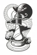 inception spinning top tattoo design idea