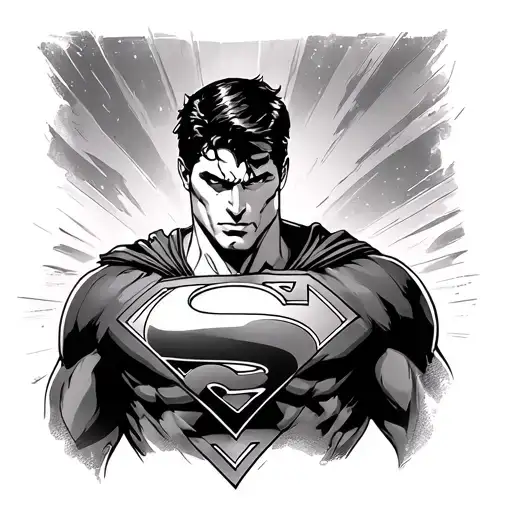 Superman tattoo design idea