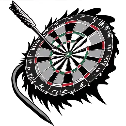 Darts tattoo design idea