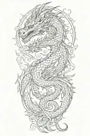 dragon tattoo design idea