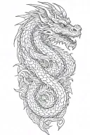 dragon tattoo design idea