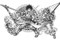 Misfortune never comes alone. One knock at the door and here it is. We both know the ending, you'll get it in full. Wave the white flag tattoo design idea