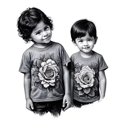 3 Kids tattoo design idea