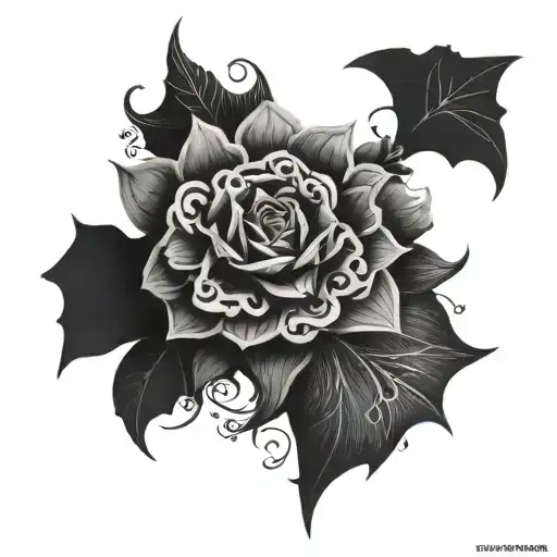 Collarbone goth emo tattoo design idea