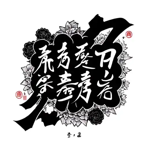 Japanese kanjis for each season tattoo design idea