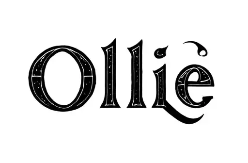"Ollie" tattoo design idea