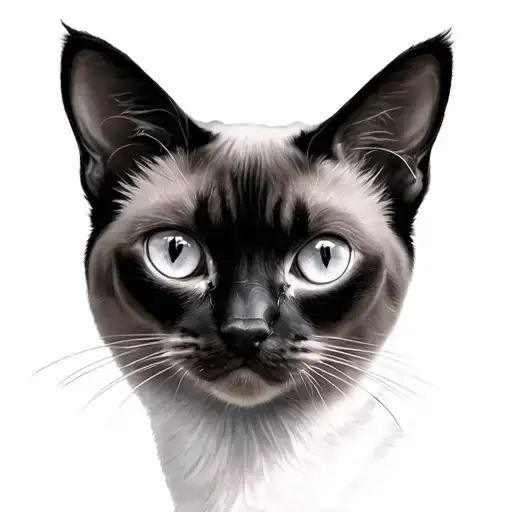 Siamese Cat tattoo design idea