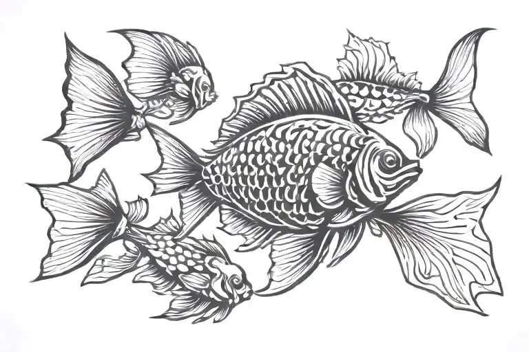 Fish tattoo design idea