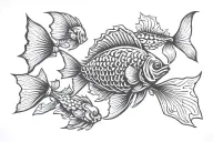 Fish tattoo design idea