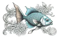 Fish tattoo design idea