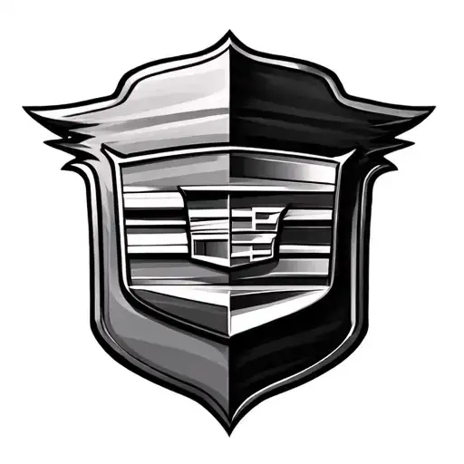 cadillac emblem tattoo design idea