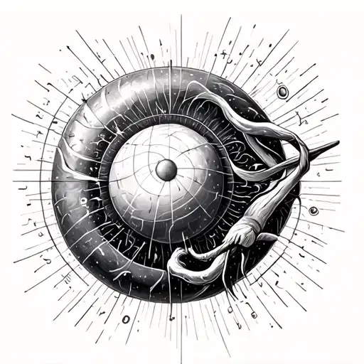 quantum physics science tattoo design idea