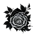 Negative tattoo design idea