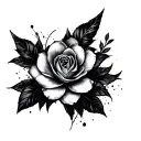 Negative tattoo design idea