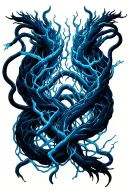 Electrical wires like veins, ohms law tattoo design idea