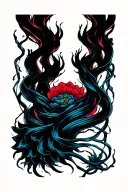 Electrical wires like veins, ohms law tattoo design idea