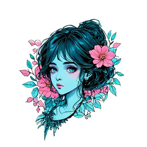 Sophia Miranda anime tattoo design idea