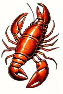 lobster tattoo design idea