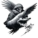 kamikaze tattoo design idea