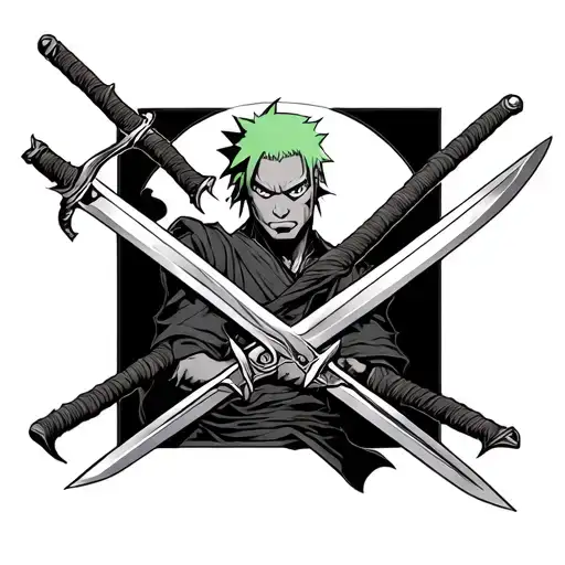 Zoro Swords tattoo design idea