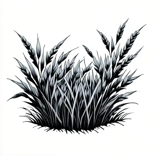 Rice Field tattoo design idea