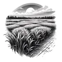 Rice Field tattoo design idea