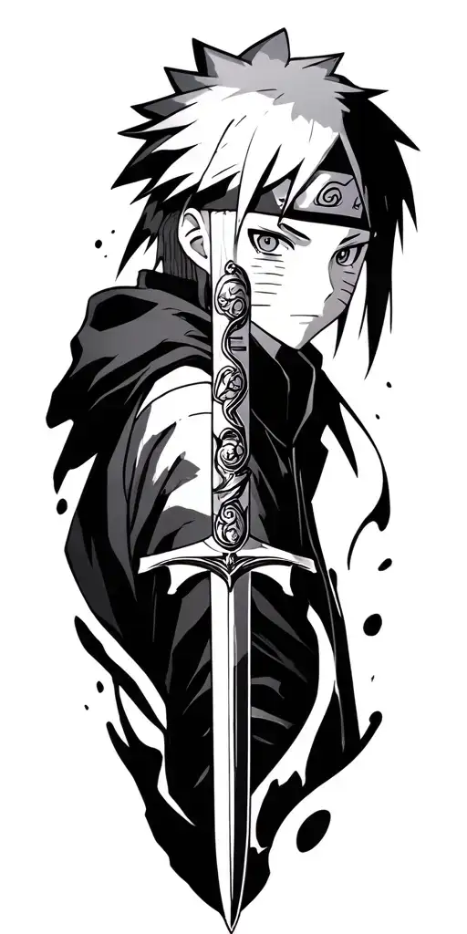 Naruto, Sword Art Online, Tokyo Ghoul tattoo design idea