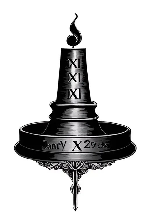 Roman Numeral Birthday January 29 2006 tattoo design idea