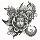 Bali tattoo design idea