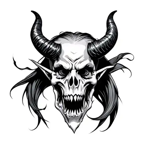 Devil Horns tattoo design idea