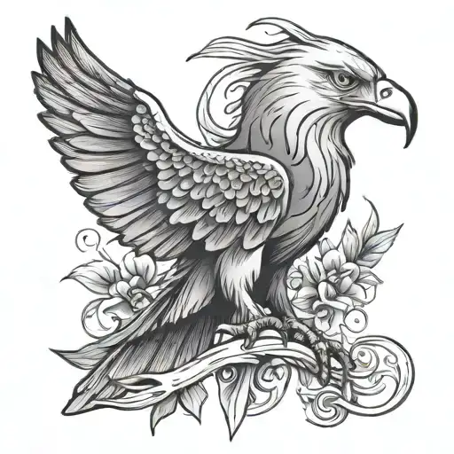 Eagle And Dove tattoo design idea