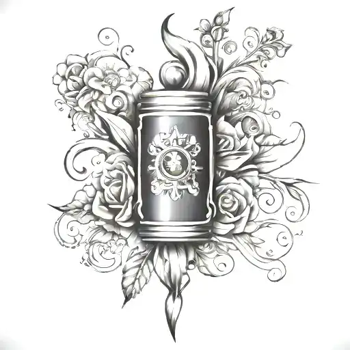 weight loss tattoo design idea