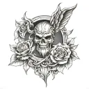 invictus tattoo design idea