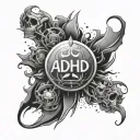 Adhd tattoo design idea